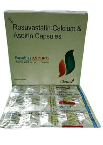 Rosuvastatin Calcium And Asplrin Capsules, Pack Of 10X10 Capsule General Medicines