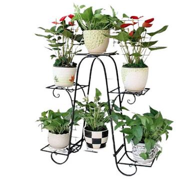 Silver Durable Umbrella Shape Flower Pot Stand, Used For Hanging Flower Pots And Baskets 