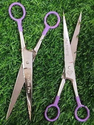 Portable Sharp Edge Hair Cutting Scissors With Plastic Handle Application: Salon And Parlour
