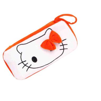 Rectangleular Light Weight And Washable Zipper Closure Soft Printed Fabric Pouches