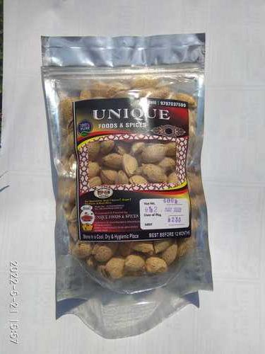 Orange Natural And Organic Almond Nuts Used In Cooking And Sweet Dishes