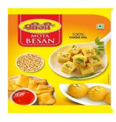 Yellow 500 Gram Chana Dal Mota Besan For Making Besan Laddu And Other Besan Sweets