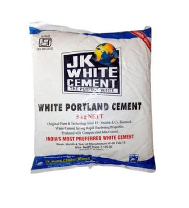 Jk White Portland Cement, Pack Of 5 Kilogram, For Repairing Marble Tiles And Sheathing Walls Bending Strength: 71.23 (3.9)