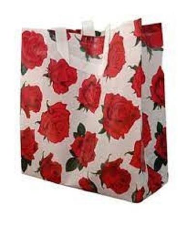 Silk Printed Style Non-Woven Fabric Shopping Bag With Handle