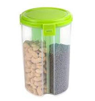 Green Durable Light In Weight Well Stick Plastic 3 Section Container