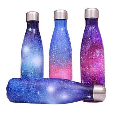 Durable Galaxy 1250 Multicolor Printed Plastic Water Bottles