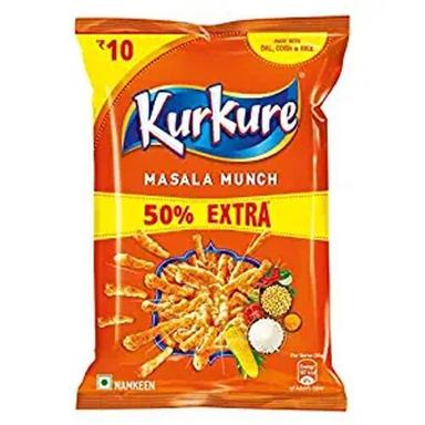 Spicy Tangy And Crunchy Perfect Savoury Indian Kurkure Namkeen Masala Munch Snacks Packaging Size: Medium