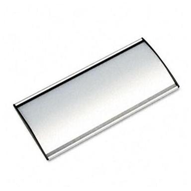 Rectangle Transparent Door Label Holder Stainless Steel
