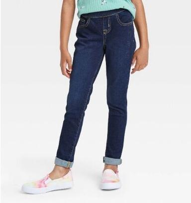 Slim Fit Plain Blue Trendy Denim Jeans For Girls Age Group: 10-12 Years