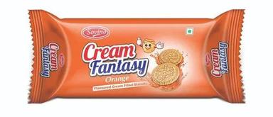 Normal Sweet And Delicious Orange Flavour Cream Biscuits For Snacks