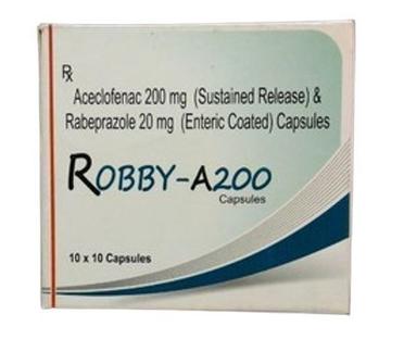 Aceclofenac And Rabeprazole Capsules, 10X10 Capsule General Medicines
