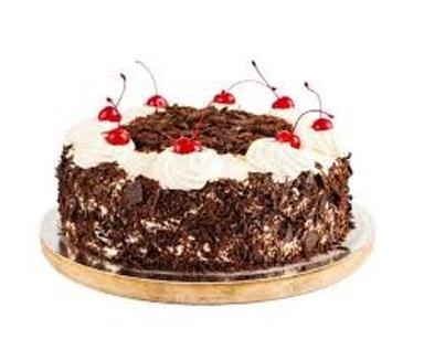 Delicious Yummy Chocolatey With Cherries Without Eggs Black Forest Cake 500gram