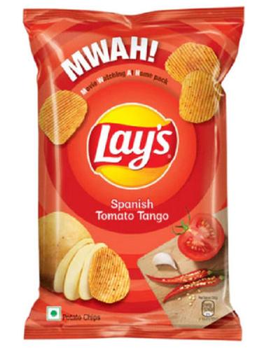 Crispy And Crunchy Spanish Tomato Tango Flavor Lays Potato Chips For Snacks Shelf Life: 3 Months