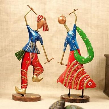 Decorative Tribal Musician Dolls Playing Musical Instrument Traditional Handicraft Item
