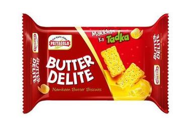 Yummy And Crispy Texture Rectangular Shape Priyagold Butter Delite Biscuit  Fat Content (%): 8 Percentage ( % )