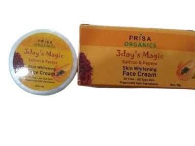 Skin Whitening Easy To Apply Skin Friendly Moisturizing Yellow Face Cream Age Group: 16 Above
