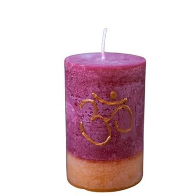 Cotton Wick Pillar Shape Gel Wax Handmade Brighter Decorative Candles Burning Time: 3 Hours