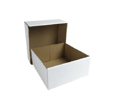  सफेद 7 इंच आयताकार मैट लैमिनेट पेपर केक पैकेजिंग बॉक्स 