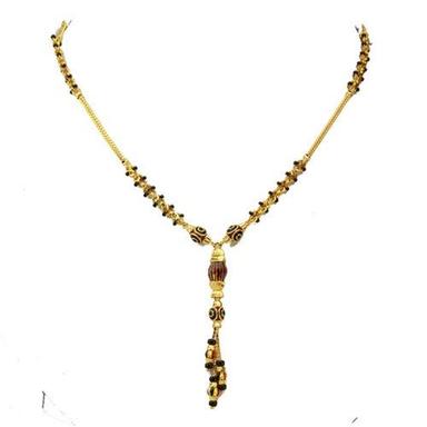 Yellow Party Wear Beautiful Designed Ladies Gold Necklaces