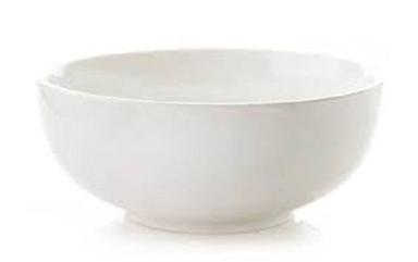 Aluminum Alloy 0A  5 Mm Thick Round Shape White Acrylic Bowl For Salad Serving 