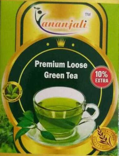 100 Gram Of Packaging Caffeine (%) 35 Gram Shelf Life 18 Month Premium Loose Green Tea