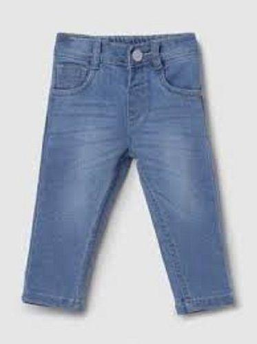 Denim Material Plain Dyed Straight Comfortable Fancy Jeans For Kids  Age Group: 5-6 Years