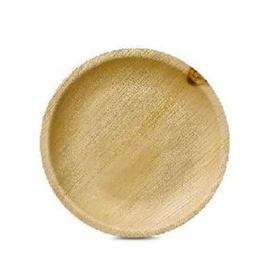 Brown 6 Inch Round Areca Leaf Plates For Event And Party