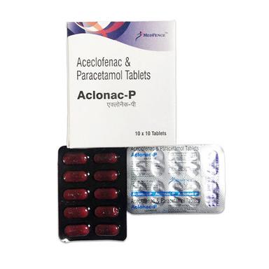 Medicine Grade Pharmaceutical Aceclofenac And Paracetamol Tablets, 10X10 Tablet Suitable For: Adults