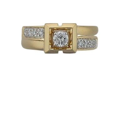 Women Beautiful Comfortable Elegant Look Skin Friendly Fancy Designer Gold Diamond Ring Good