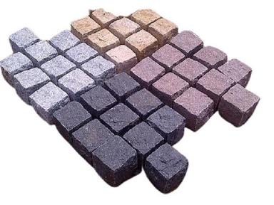 6X6 Inch Square Shape Water Resistant Polished Granite Cube Stone For Flooring Granite Density: 2.6-2.7 Gram Per Cubic Meter (G/M3)