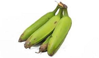 Common Raw A Grade Medium Size Long Shape Fresh Green Banana