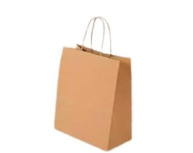 Brown 12 X 10 Inch Size Disposable Paper Carry Bag