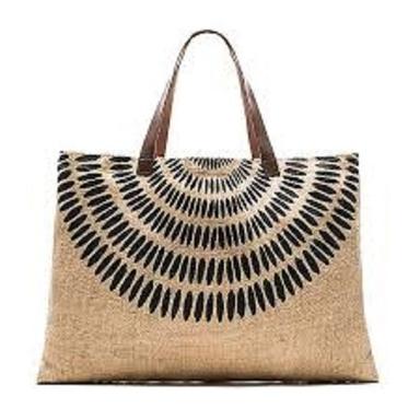 Multi Color Designed Loop Handel Type Woven Jute Bags For Shopping Use Application: Industrial