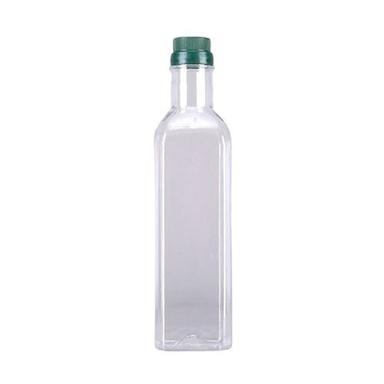 500 Ml Capacity Plain Surface Rectangular Transparent Plastic Pet Bottles Hardness: Rigid
