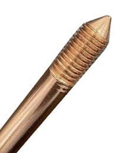 Silver A Grade Golden Long Shape Polished Finish Copper Bonded Earth Rod