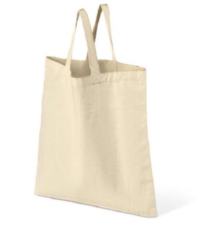 Loop Handled Plain Cotton Hand Bags For Shopping, 5 Kg Max Load Capacity