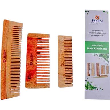 Handmade 100% Natural Antibacterial Neem Wood Hair Comb