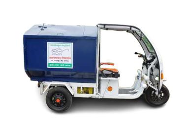 Closed Body Electric Garbage Rickshaw with Announcement System