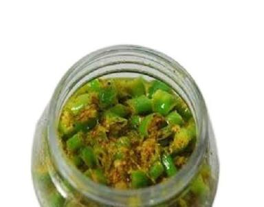Spicy Taste No Additives Round Shape Hygienically Packed Green Chili Pickles Shelf Life: 6 Months