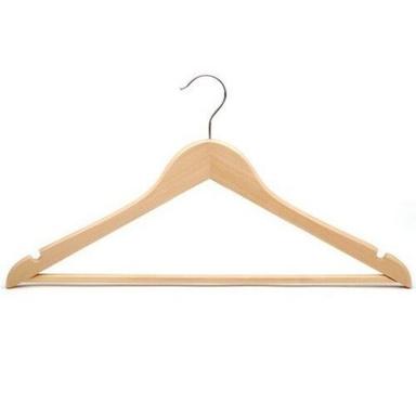 Brown Wooden Coat Readymade Garment Cloth Hanger For Hotel And Guest House