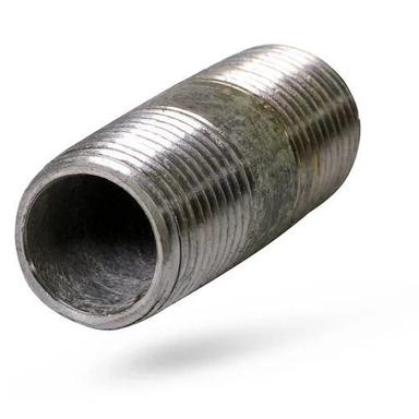 Silver Socket Joint Connection Round Galvanized Surface Pipe Nipples