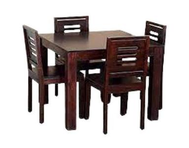 Painted 4 Seater Wooden Dinning Table Chair Set
