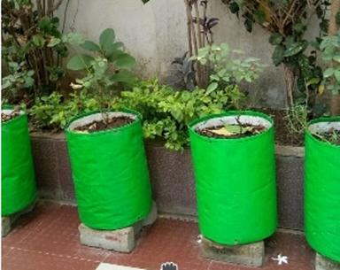 Eco Friendly Round Coco Peat Grow Bag Greenhouse Size: Small