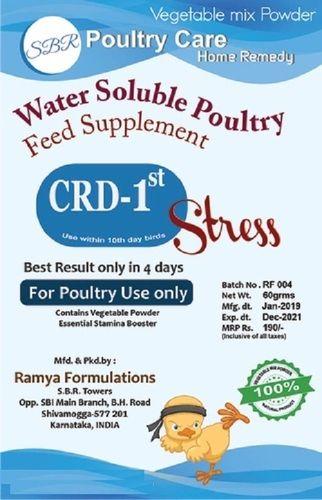 Crd 1st Stress Water Soluble Poultry Feed Supplement