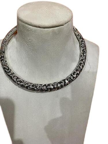 Traditional Tribal 925 Silver Handicrafted Hasli (Necklace) Gender: Women