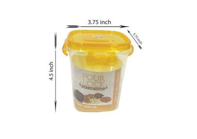 Multicolor 3.75X3.75X4.5 Inch Honey Packaging Plastic Container