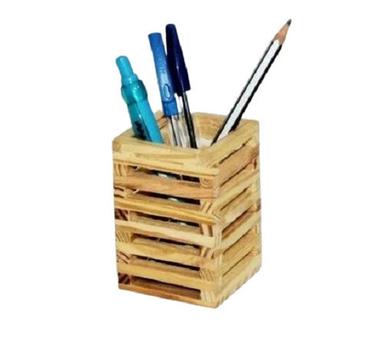 Tabletop Portable And Lightweight Rectangular Solid Wooden Pen Box All Things