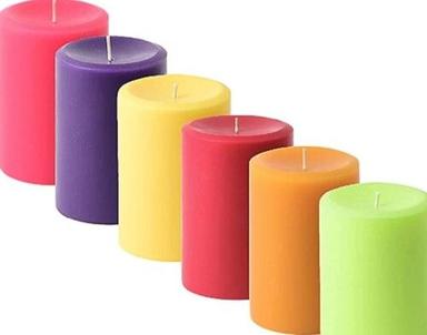 Multi Color Round Shape Paraffin Wax Colorful Candles