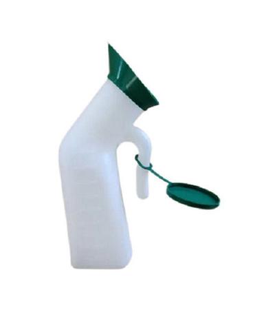 White Easy To Carry Lightweight Leak Resistant Plastic Urine Container, 1000Ml Capacity 