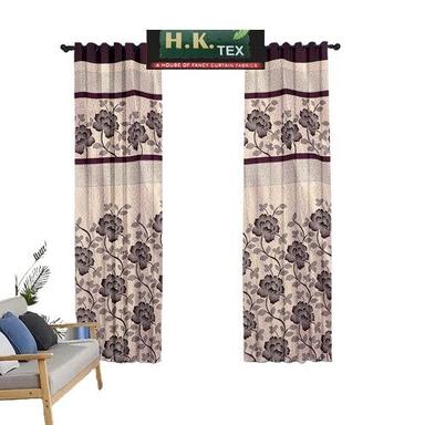 Multicolours Polyester Jacquard Texture Eyelet Curtains For Home And Living Room
